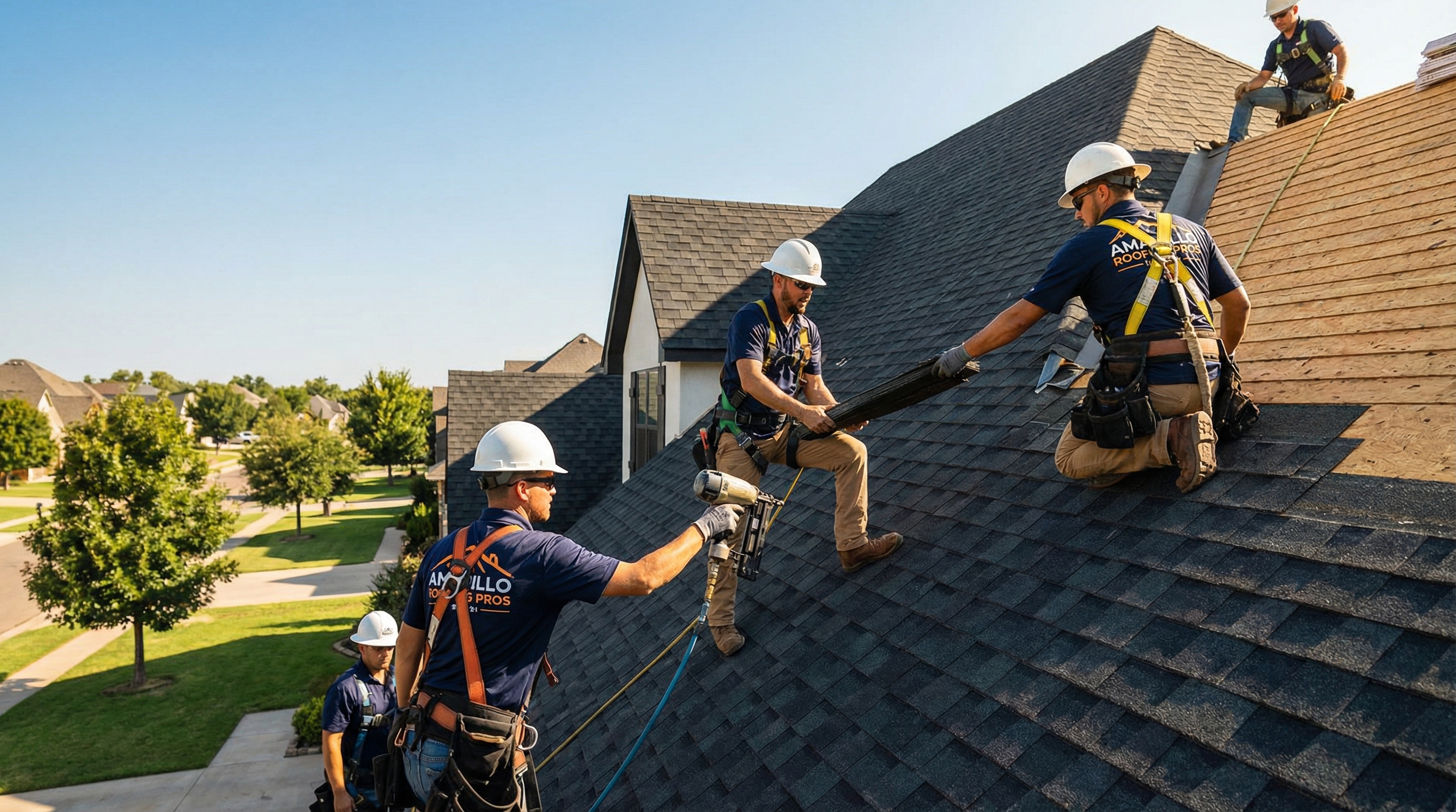 Escobar Roofing — roof installation in progress